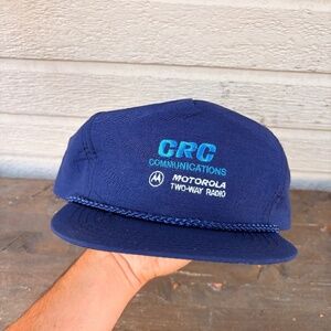 vintage MOTOROLA 2 way radio trucker hat snapback rope